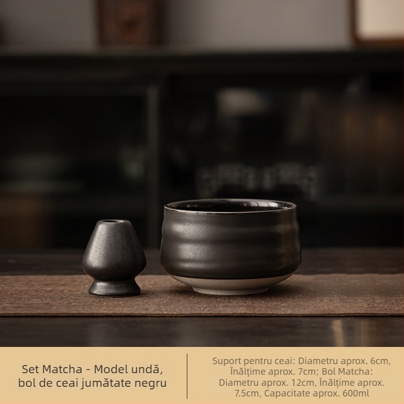 Stil japonez Cuptor Schimbare Retro Ceramică Matcha Bol Ceai Bol Ceai Loc Ceai Dinastia Song Loc Instrument