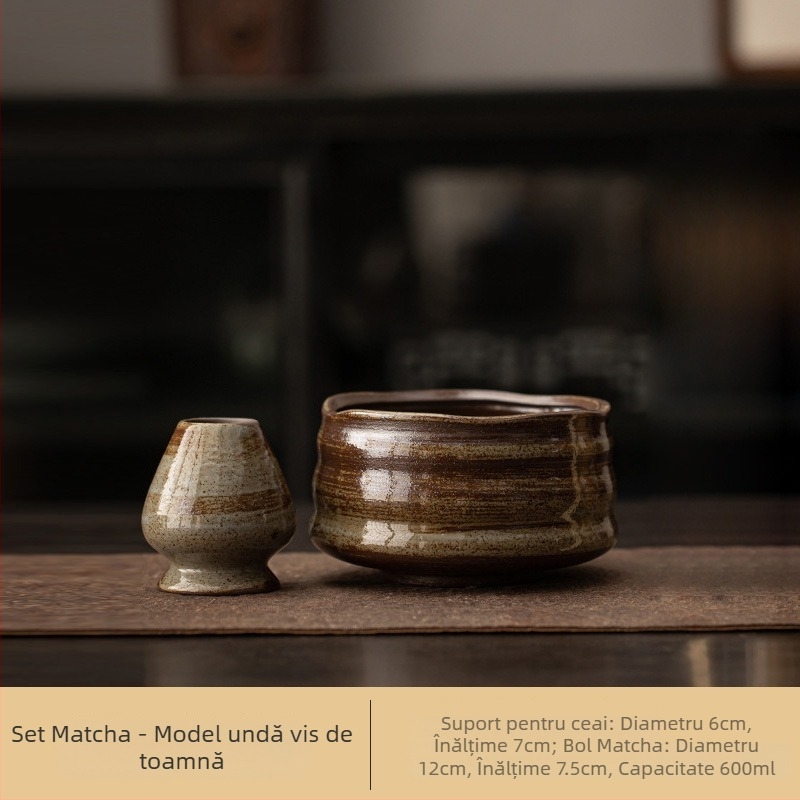 Stil japonez Cuptor Schimbare Retro Ceramică Matcha Bol Ceai Bol Ceai Loc Ceai Dinastia Song Loc Instrument