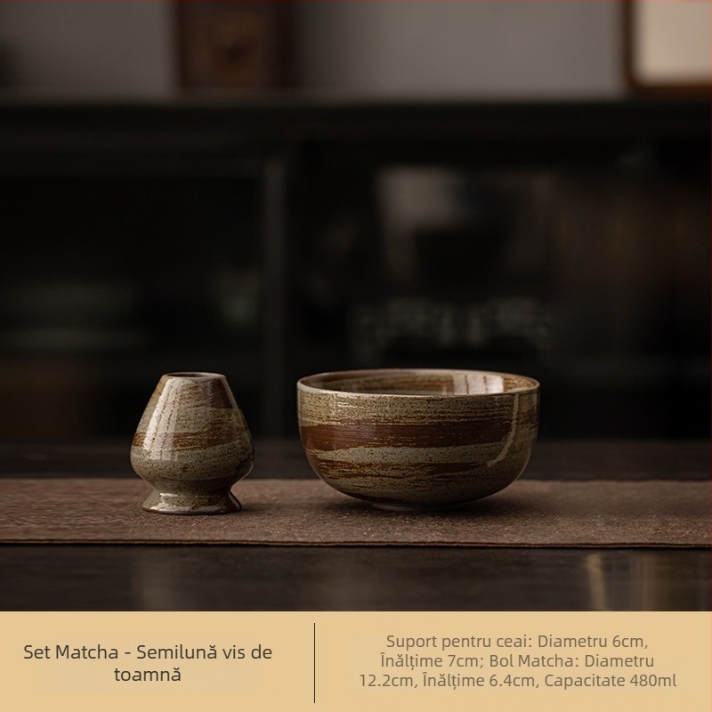 Stil japonez Cuptor Schimbare Retro Ceramică Matcha Bol Ceai Bol Ceai Loc Ceai Dinastia Song Loc Instrument