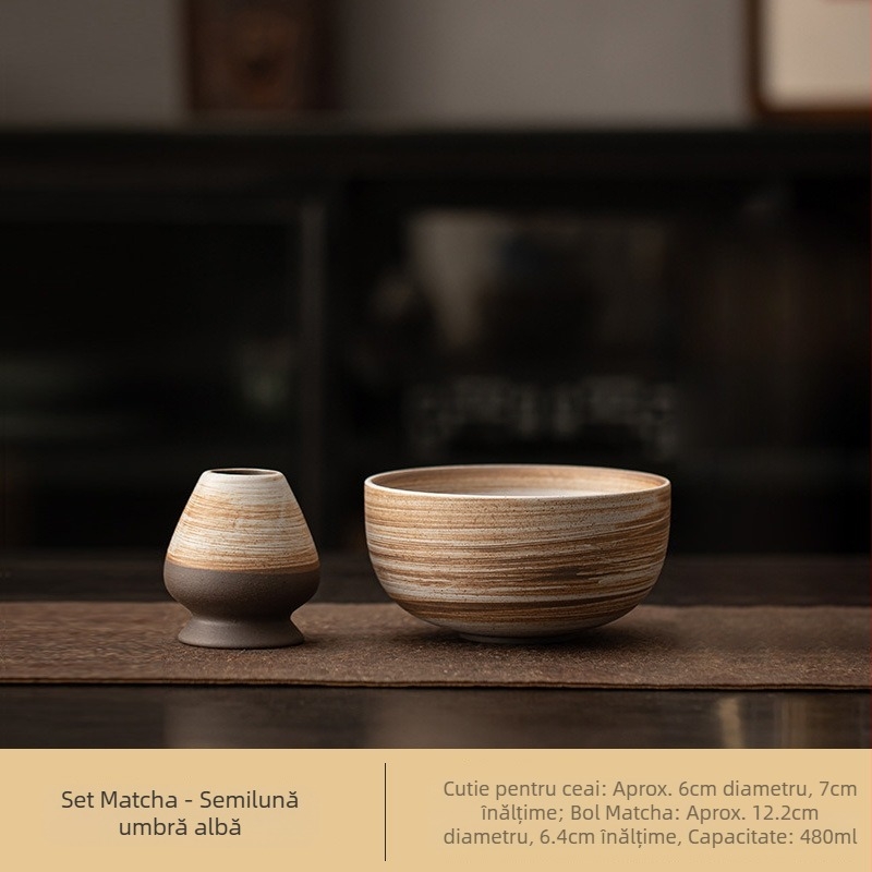 Stil japonez Cuptor Schimbare Retro Ceramică Matcha Bol Ceai Bol Ceai Loc Ceai Dinastia Song Loc Instrument
