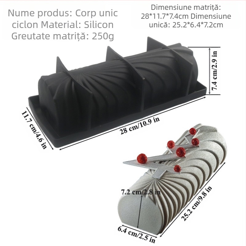 Rolă de lână Shenhong Sequoia, mucegai principal pentru mousse, mucegai din silicon, mucegai pentru ciocolată, instrument de copt dulce