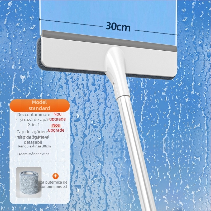 2023 noi instrumente speciale de curățare a ștergătoarelor de geam cu pulverizare cu apă pentru curățarea artefactelor din sticlă față-verso