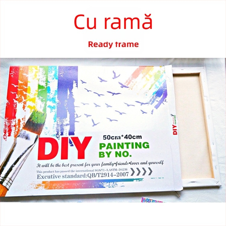 Pictură digitală în ulei DIY Amazon Shopee Douyin Stitch Toy Story pictură în ulei fabrică en-gros Dropshipping