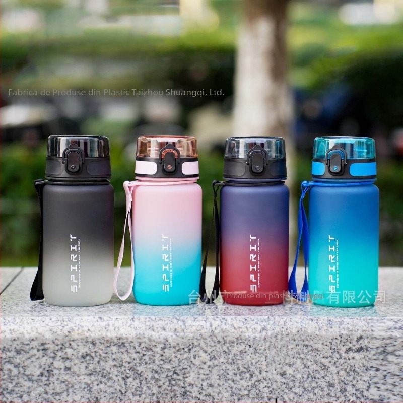 1L capacitate mare de băut direct sport apă cană 32oz transfrontalieră gradient spațiu cană student vară în aer liber pahar de apă din plastic