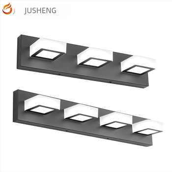Jusheng, lampă de perete cu LED-uri, rezistentă la umiditate, pentru baie, cu oglindă standard nord-americană, comerț electronic transfrontalier, Amazon, certificată pentru baie, cu intensitate redusă a luminii