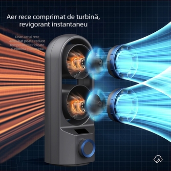 Ventilator turn desktop reîncărcabil USB nou, ventilator mic cu cap scuturabil pentru birou, ventilator portabil pentru exterior, mini ventilator, reîncărcabil, pentru acasă și birou