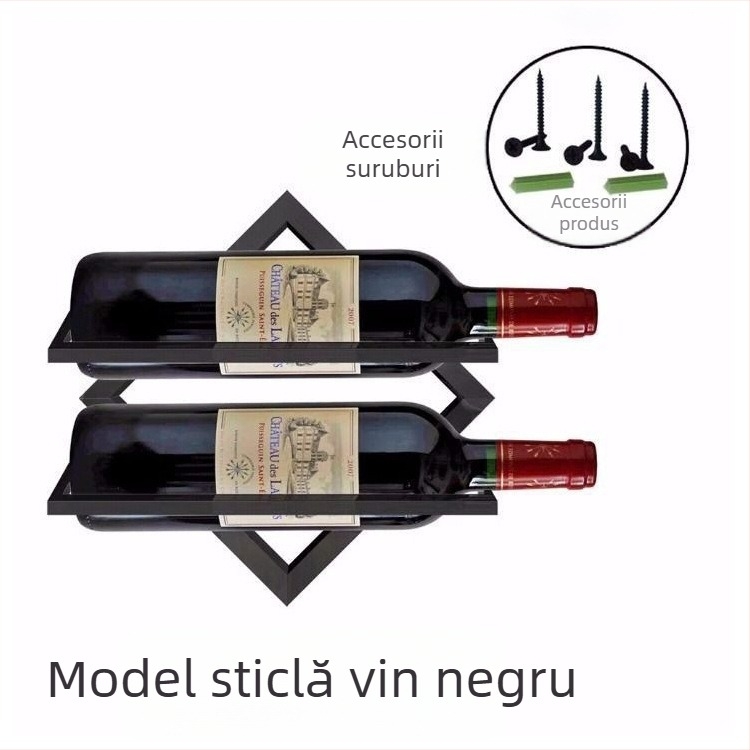 Raft de vin pliabil creativ de perete suspendat, suport pentru pahare de vin roșu, suport pentru afișare, suport de perete, suport pentru pahare de vin roșu, suport inversat pentru vin, suport pentru vin suspendat