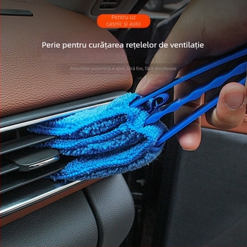 Perie de curățare a obturatorului cu artefacte pentru ventilator de spălare, perie de curățare a golurilor cu unghi mort, perie de curățare a golurilor de aer condiționat auto, perie de uz casnic