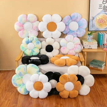 Pernă de pluș cu pernă de flori Ins High Color Value, pernă de dormit, ornamente pentru scaun de birou, pernă de canapea