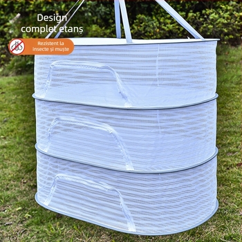 Plasă de uscare a legumelor, uscare a peștelui, uscare a ridichilor, dulce otrăvitor, artefact anti-muște, pliabilă, plasă de uscare, uscare a cărnii, acoperire pentru plasă de uscare