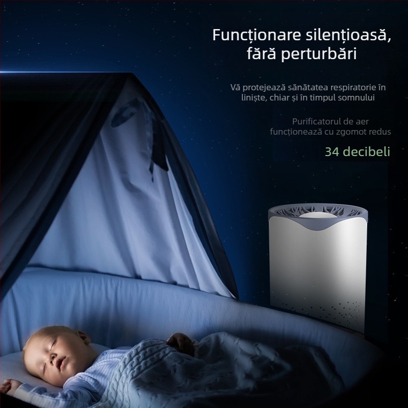 Purificator de aer de uz casnic nou, carbon activ, electrocasnice mici, filtru de birou pentru birou, purificator
