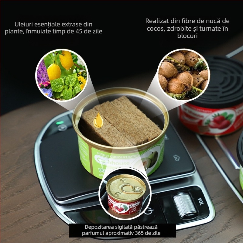 Aromaterapie auto, aromă de cafea din conservă de lemn, parfum auto, dezodorizare auto, fibre, agent de prospețime a aerului, explozii de comerț exterior