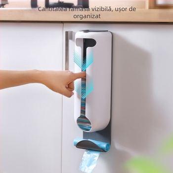 Douyin Bucătărie Perforator Fără Pungă Depozitare Rack De Plastic Montat Pe Perete Cutie De Depozitare Lenjerie De Casă Detașabilă