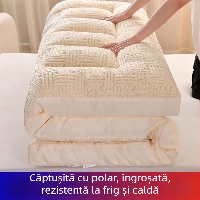 (Cumpărătorii prezintă produse fierbinți și continue) Covoraș de pat din catifea de lapte din bumbac, clasa A, pentru mame și sugari, covoraș de pat din catifea cu model fulg de zăpadă