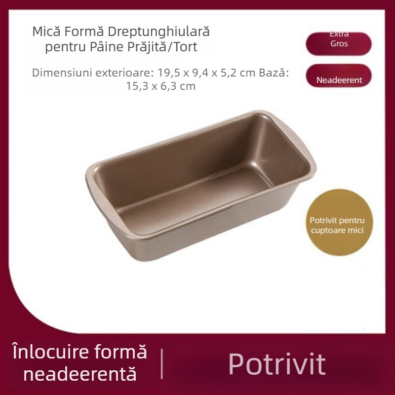 Cutie de pâine prăjită ondulată aurie transfrontalieră, 450g, mucegai antiaderent pentru pâine prăjită cu capac, instrumente de copt la cuptor