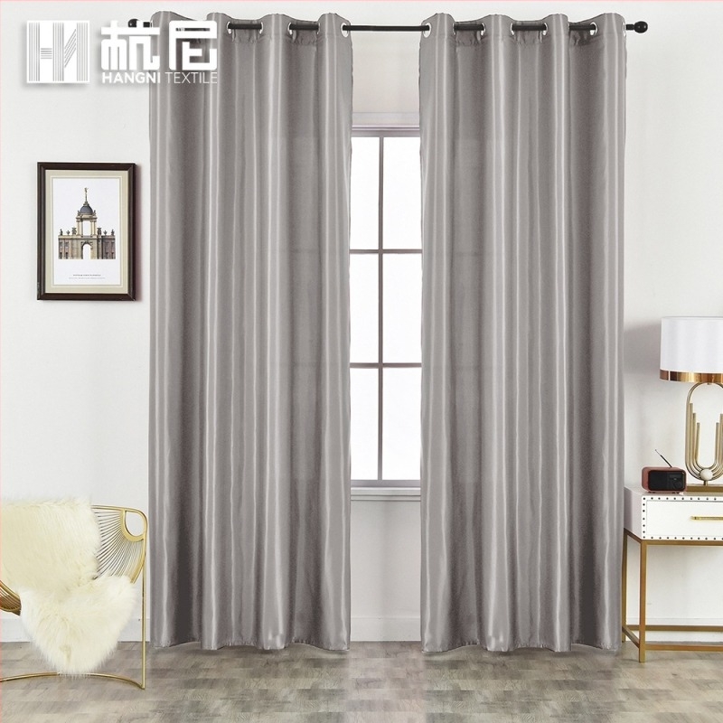 Perdele speciale semi-obscurante, cu două fețe, din satin lucios, cu finisaje transfrontale, satinate, subțiri, pentru casă, în culori pure