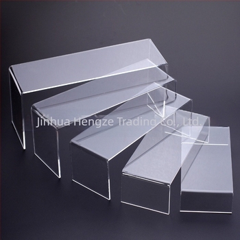 Suport de afișare transparent acrilic pentru pantofi, suport pentru cosmetice și bijuterii, suport pentru pantofi cu cinci straturi, recuzită pentru scară