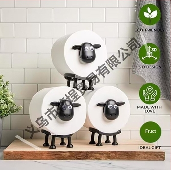 Suport pentru role de hârtie igienică cu model transfrontalier, model oaie, cutie pentru șervețele, model oaie, suport pentru hârtie igienică cu model miel