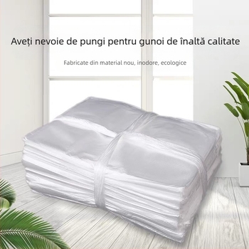 Saci de gunoi mici, 1000 bucăți, îngroșați, albi, speciali pentru camere de hotel, saci de gunoi din plastic transparent îngroșat, en-gros