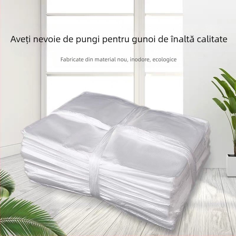 Saci de gunoi mici, 1000 bucăți, îngroșați, albi, speciali pentru camere de hotel, saci de gunoi din plastic transparent îngroșat, en-gros