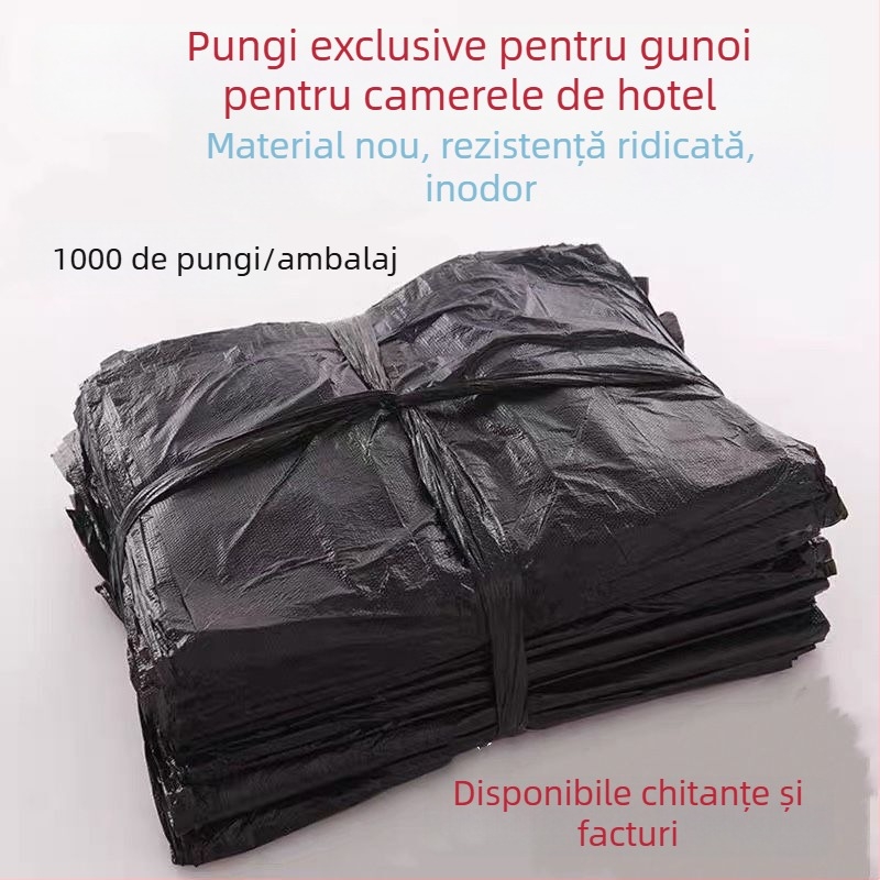 Saci de gunoi mici, 1000 bucăți, îngroșați, albi, speciali pentru camere de hotel, saci de gunoi din plastic transparent îngroșat, en-gros