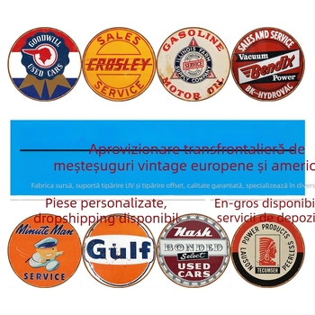 Pictură vintage în tablă, bar, KTV, mural decorativ, imprimare offset en-gros, procesare imprimare UV, Amazon, AliExpress transfrontalier