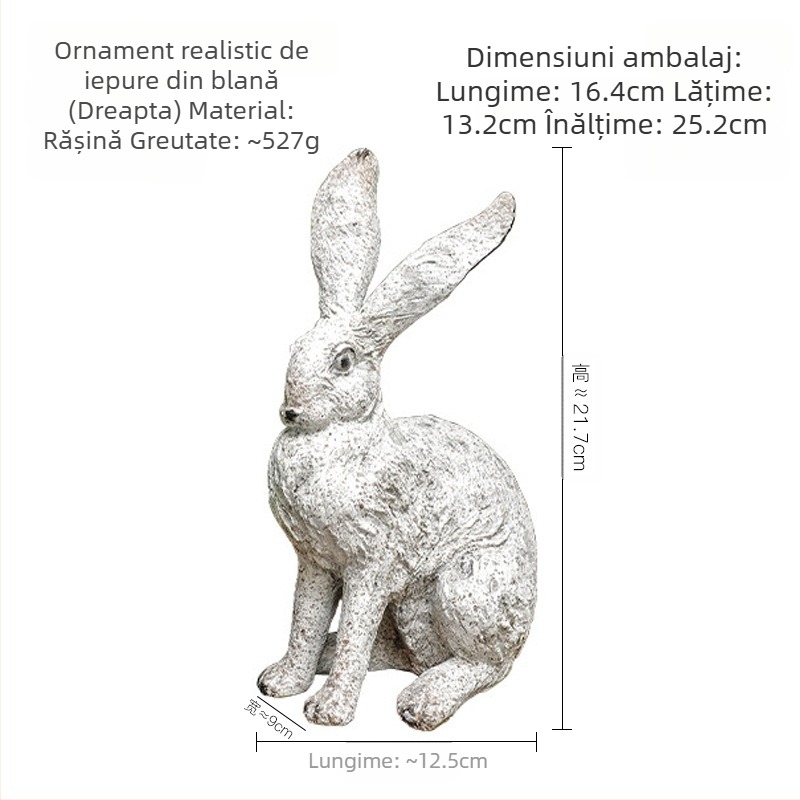 Recuzită de fotografiere antică americană, simulare curte de grădină, lână, senzație de iepure cu urechi lungi, ornamente decorative
