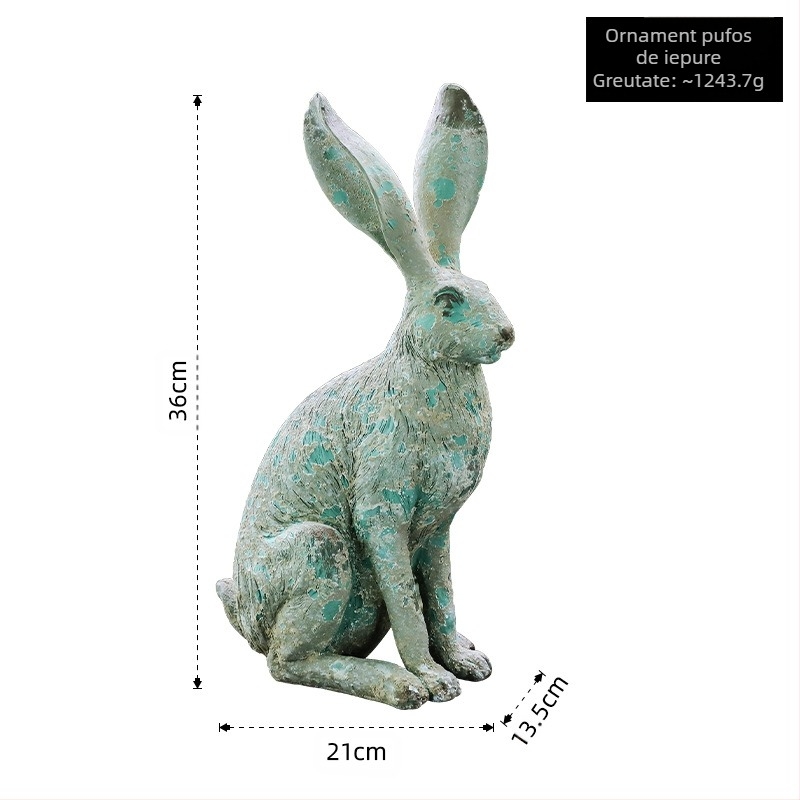Recuzită de fotografiere antică americană, simulare curte de grădină, lână, senzație de iepure cu urechi lungi, ornamente decorative