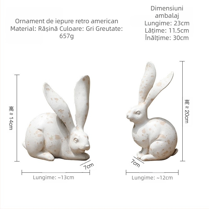 Recuzită de fotografiere antică americană, simulare curte de grădină, lână, senzație de iepure cu urechi lungi, ornamente decorative