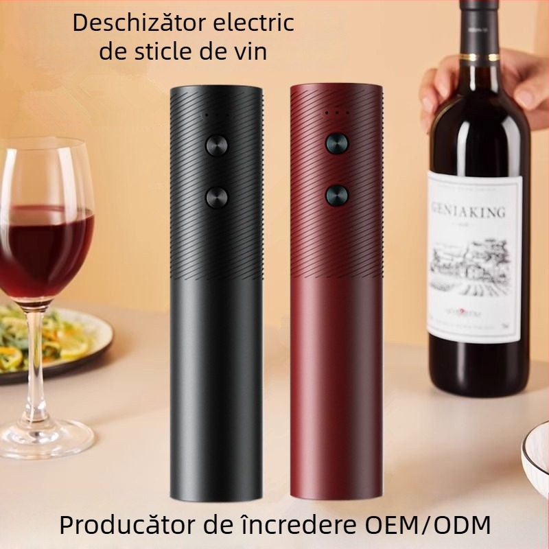 Deschizător de sticle electric de vin cu încărcare automată, deschizător de vin de uz casnic, deschizător de sticle, deschidere și acoperire sticle artefact