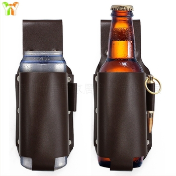 Spot New Outdoor Camping Alpinism Portabil Talie Piele Sticla de Bere Cupa Husa Creative Apă Minerală de Protecție Husa