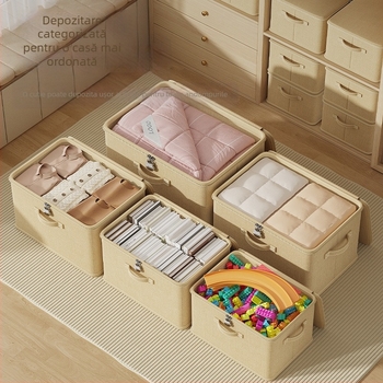 Coș de depozitare cu încuietoare, haine de uz casnic, dulap stratificat, organizator de artefacte, cuvertură de pantaloni, cu parolă