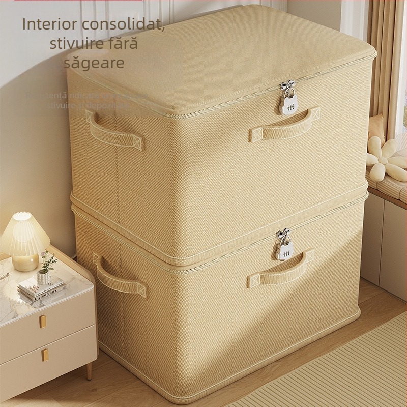 Coș de depozitare cu încuietoare, haine de uz casnic, dulap stratificat, organizator de artefacte, cuvertură de pantaloni, cu parolă