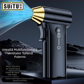 Ventilator turbo portabil, motor fără perii de mare viteză, putere mare, montat pe vehicul, îndepărtare a prafului în aer liber și artefact de uscător de păr