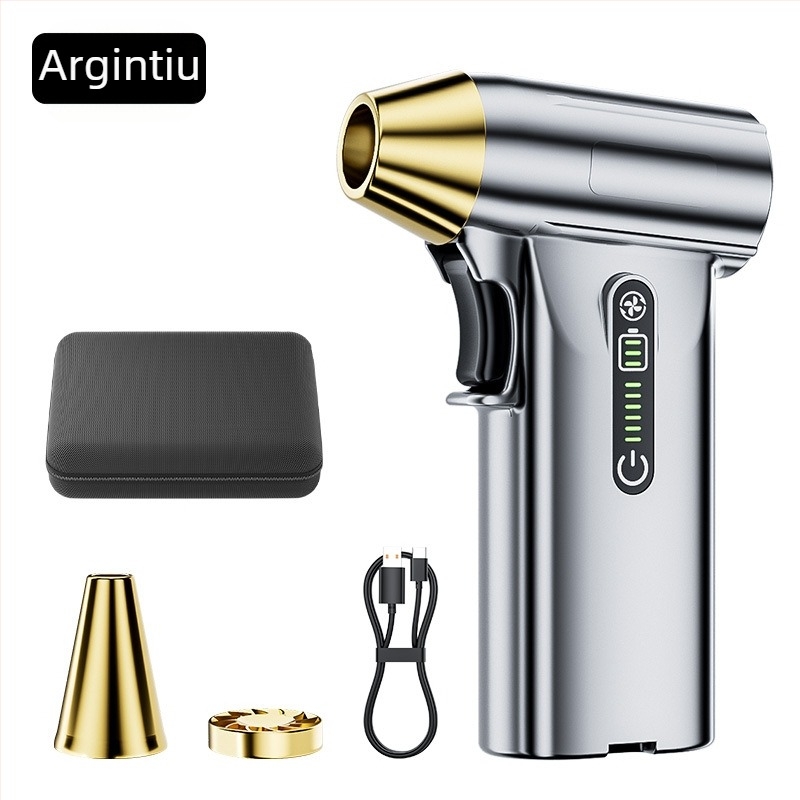 Ventilator turbo portabil, motor fără perii de mare viteză, putere mare, montat pe vehicul, îndepărtare a prafului în aer liber și artefact de uscător de păr