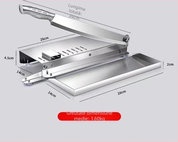 1 buc ghilotină de bucătărie feliator de vită și oaie feliator manual de vite grase feliator de oase tăiere ghilotină tocator de vită de uz casnic