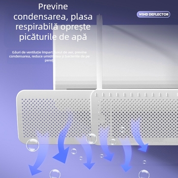 Deflector de vânt pentru aparat de aer condiționat, anti-suflare directă, cilindric, vertical, pentru aer condiționat suspendat, deflector de vânt pentru evacuarea aerului, deflector de vânt, confinarea artefactelor