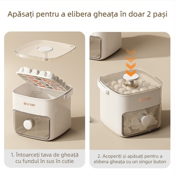 Mașină de gheață portabilă pentru cuburi de gheață, presă din silicon pentru cuburi de gheață, folie pentru cuburi de gheață, demontare ușoară, en-gros