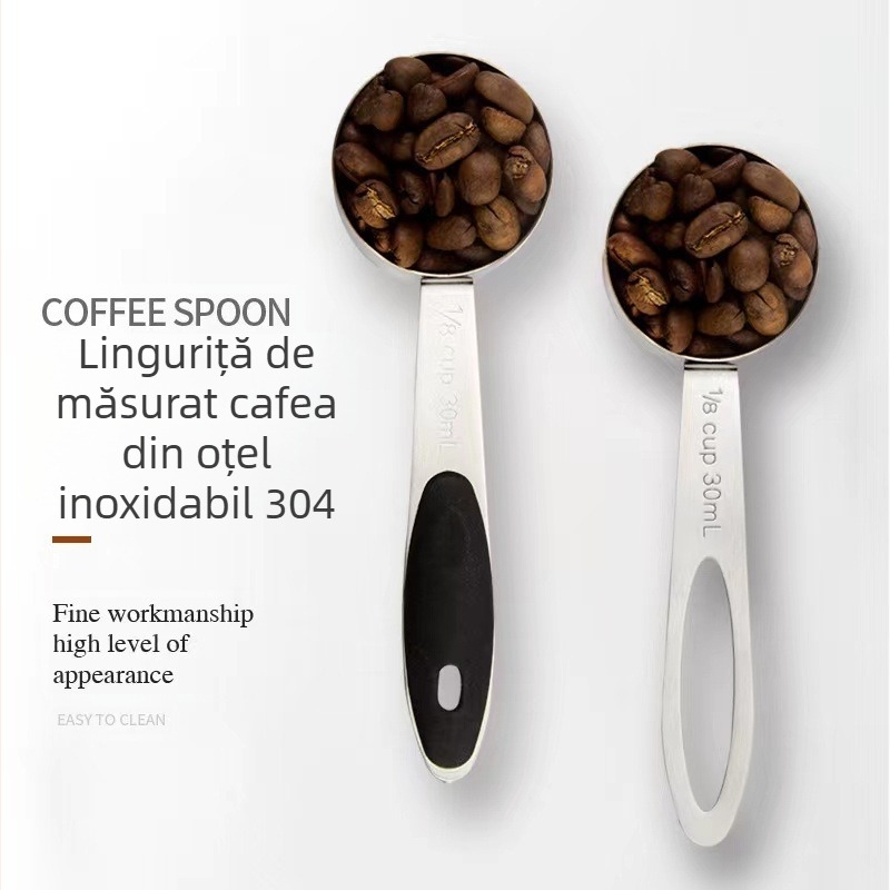 304 cutii sigilate cu boabe de cafea, cutii pentru depozitarea cafelei pudră cu dată de înregistrare, cutii pentru păstrarea prospețimii cu nuci de orez și lingură