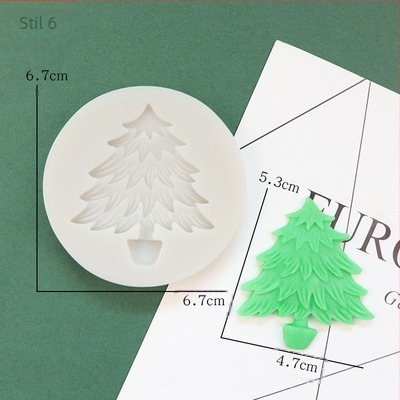 Crăciun Flip zahăr ciocolată silicon mucegai Snowhouse con de pin fulg de zăpadă turtă dulce om Crăciun brad elk tort decorare