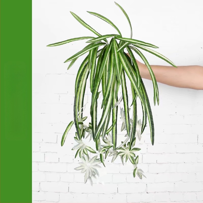 En-gros, artificiale, cu 5 vârfuri, cu ramă aurie, păianjen, orhidee, plante de perete, accesorii, pachet, flori artificiale false, ornamente decorative, flori artificiale