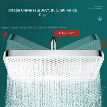 [Creșteți pulverizarea superioară] Duză de duș cu presiune, pulverizare superioară mare, baie, duș, uscare flori, costum de cap de duș