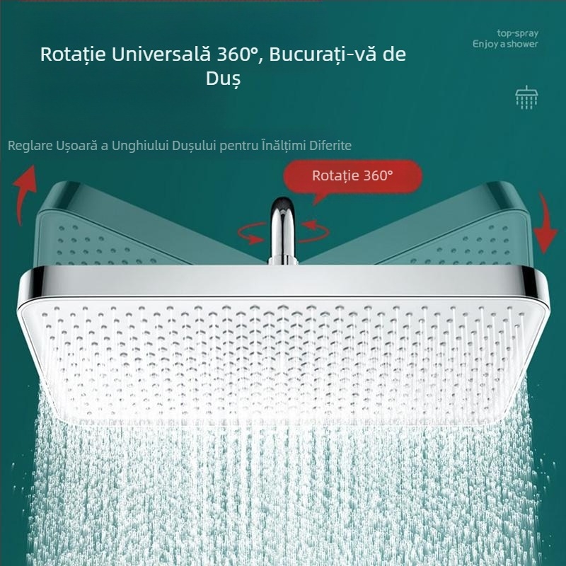 [Creșteți pulverizarea superioară] Duză de duș cu presiune, pulverizare superioară mare, baie, duș, uscare flori, costum de cap de duș