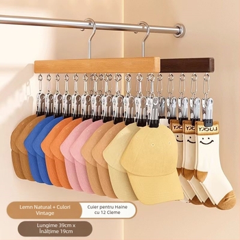 Cârlig de depozitare din lemn Gangbo, multifuncțional, umed și uscat, pentru dulap, cu cârlig, pentru depozitarea lenjeriei intime, artefact pentru casă