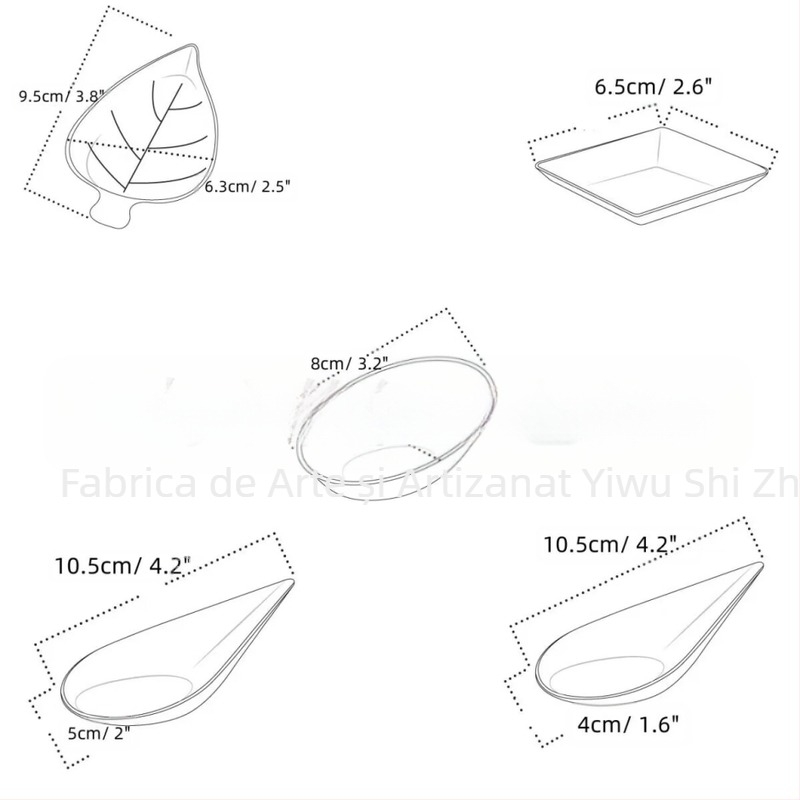 Dip de unică folosință degradabil, gust de sos, fel mic de mâncare pentru sos de soia, fel comercial de mâncare pentru dip