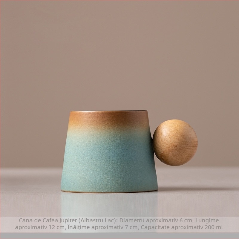 Ceașcă cu ceașcă de cafea Latte ceramică și farfurie Set cană de ceai de după-amiază creativă mică cană de lapte de uz casnic rafinat mic dejun