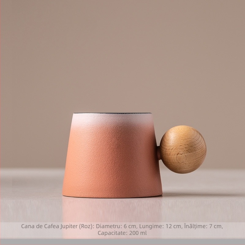 Ceașcă cu ceașcă de cafea Latte ceramică și farfurie Set cană de ceai de după-amiază creativă mică cană de lapte de uz casnic rafinat mic dejun