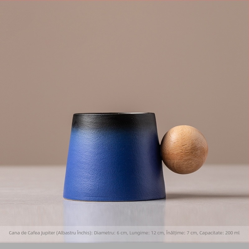 Ceașcă cu ceașcă de cafea Latte ceramică și farfurie Set cană de ceai de după-amiază creativă mică cană de lapte de uz casnic rafinat mic dejun