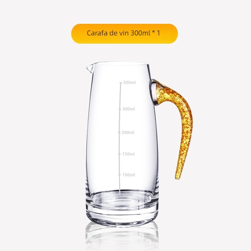 Cupă cu picătură fațetată, sticlă de cristal creativă, folie de aur, pahar de vin alb, pahar de băuturi spirtoase, en-gros