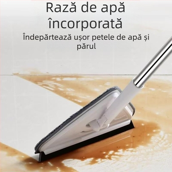 Mop triunghiular nou, extra mare, rotativ la 360 de grade, pentru curățarea pereților de sticlă, tavanelor, podelelor și podelelor din lemn